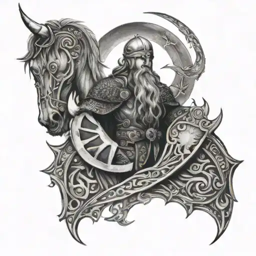 Moon And Stars Viking