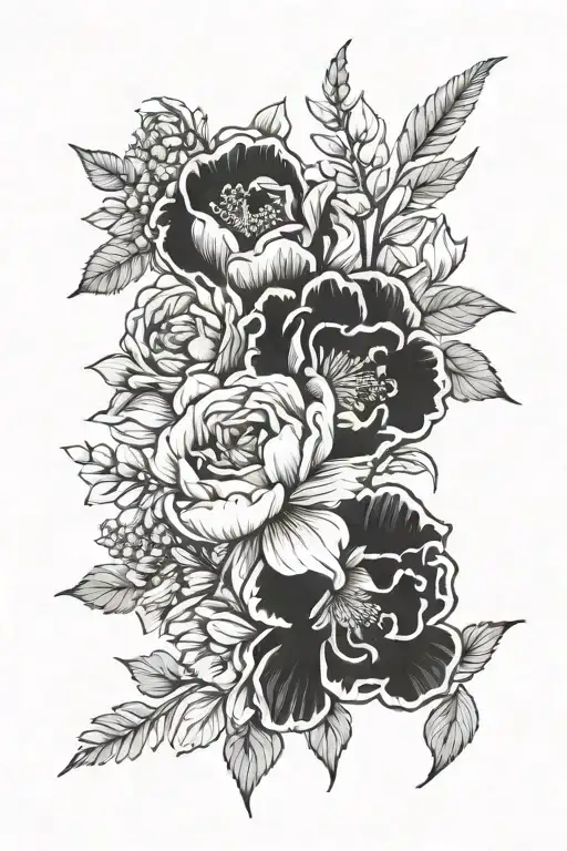 September And December Birth Flowers Bouquet