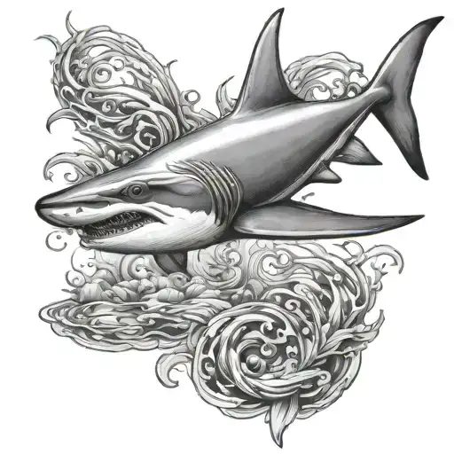 Hammerhead Shark Swimming