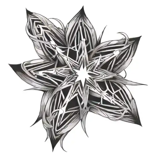 Star Made Of Threads Making