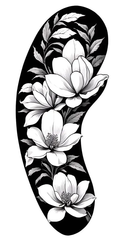 Magnolia And Louisiana Theme Sleeve