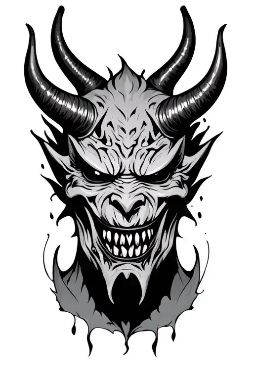 Scary Oni Mask