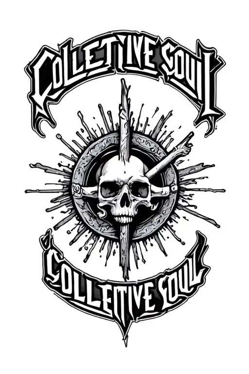 Collective Soul Band Logo Tattoo Design