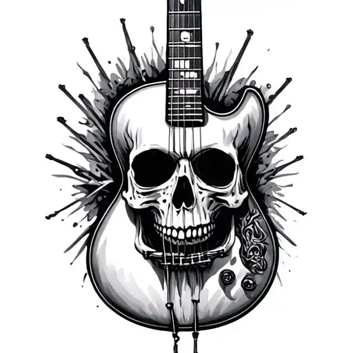 Skull Guitar