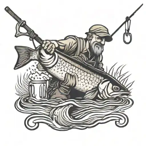 Drinking Beer And Fishing