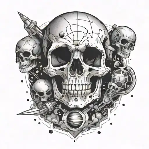 Outer Space Science With Small Skull