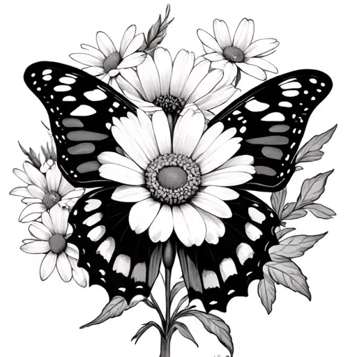 Butterfly Larkspur Poppy Chrysanthemum Daisy Daffodil