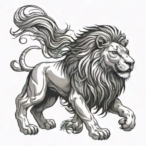 Black Darker Lion