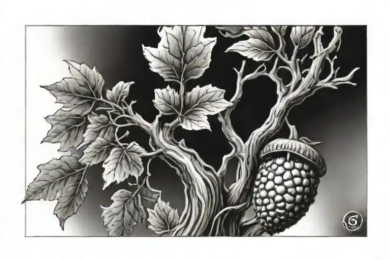 Acorn Sprouting Tree