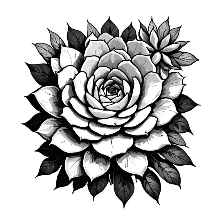 Succulent Plants Intertwined