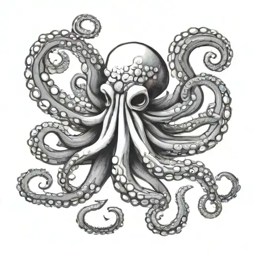 Octopus Holding Anchor