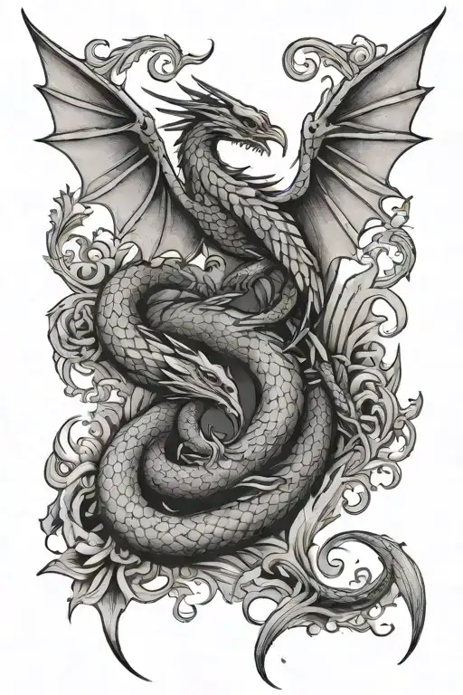 Dragon And Swallow