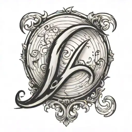 Moon With Digit 26 And N Letter