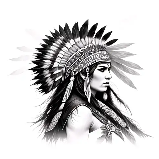 Apache Warrior Woman
