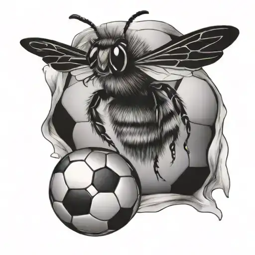 Bumble Bee And Soccer Ball