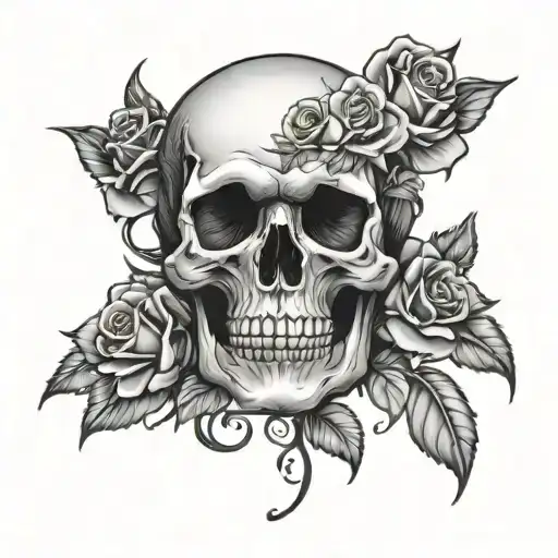 Skull And Roses