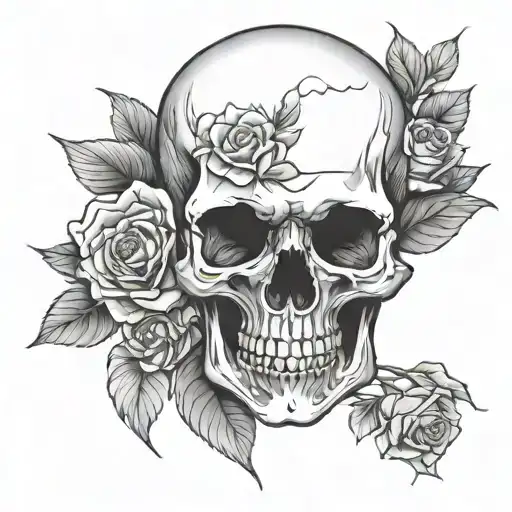 Skull And Roses
