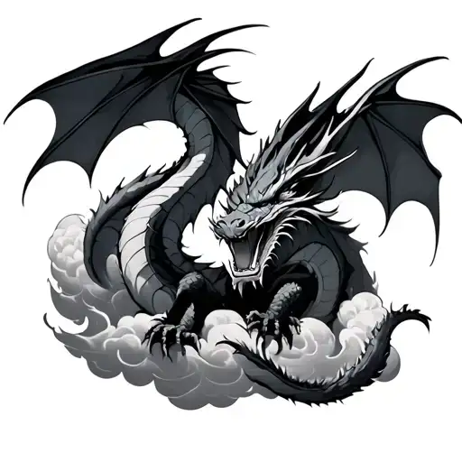 Clouds Cross Dragon Getting Slayed