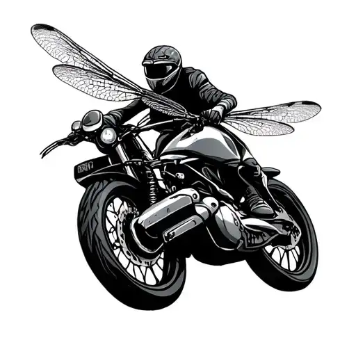 Motorbike Riding Dragonfly