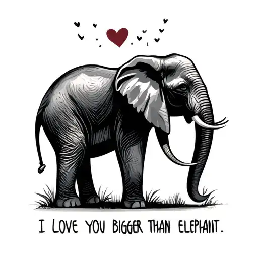 I Love You Bigger Than An Elephant