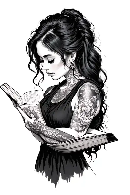 Woman Dressed Person Reading