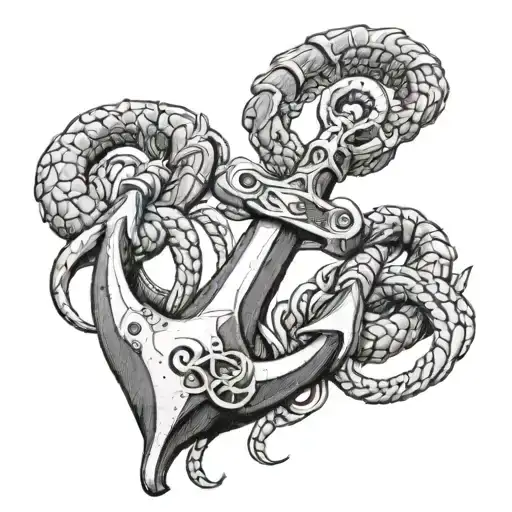 Anchor And Scorpion Wrapped