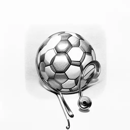 A Stethoscope Wrapped Around A Soccer Ball