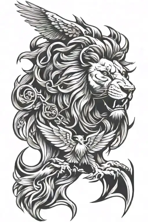 Lion And Eagle Shin