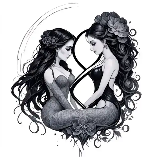 Elara And Zoey In An Infinity Symbol