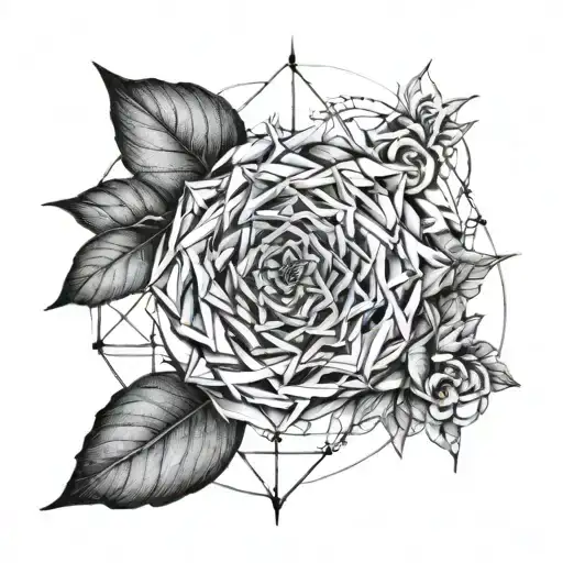 Golden Ratio But Instead Of Line Make It A Thorn And Make It Geometric And Simple