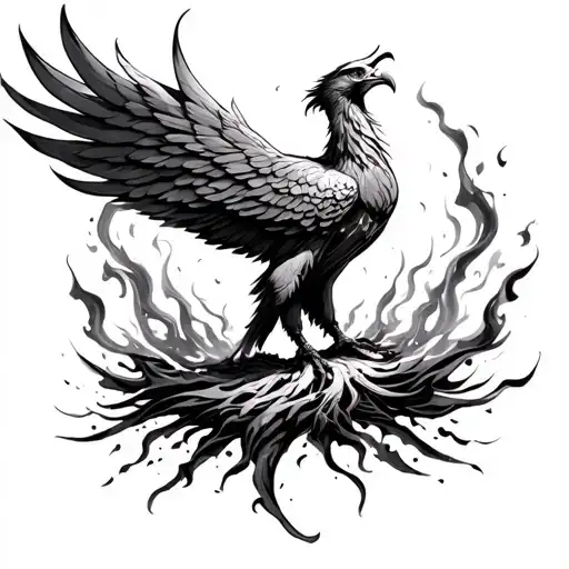 Phoenix Rising From The Ashes