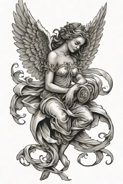 Angel And Wings