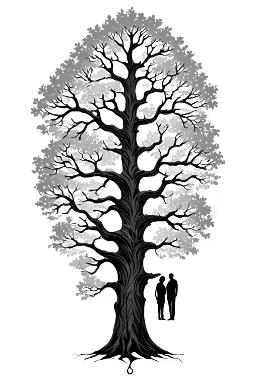 Tree With Mom And Dad In The Branches