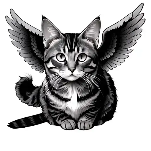 Cat With Angel Wings