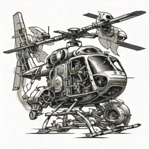 Skeleton Paramedic Helicopter