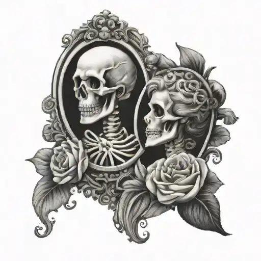 Skeleton Cameo Frame
