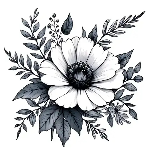 January And July Birth Flower Bouquet