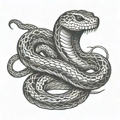 African Medus Snakes Wrapping