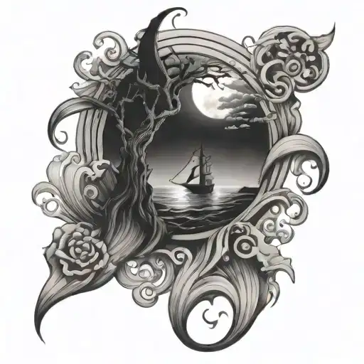 Mystical With Ocean Scene