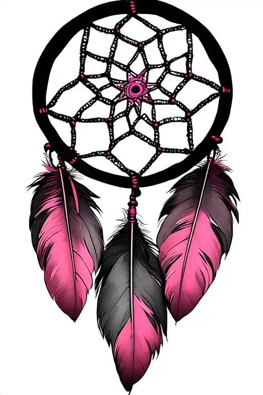 Feather Pink Dreamcatcher