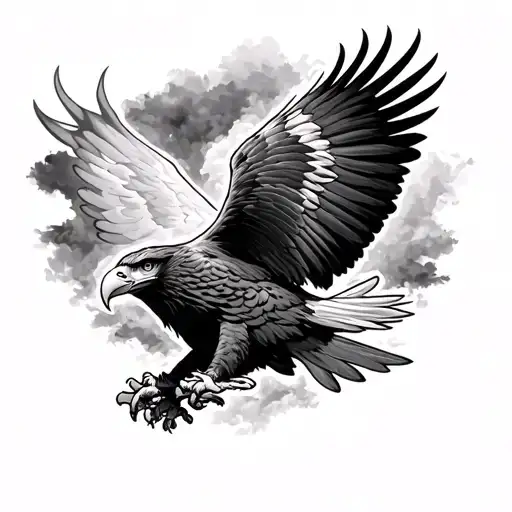 Eagle With Freedom Thought