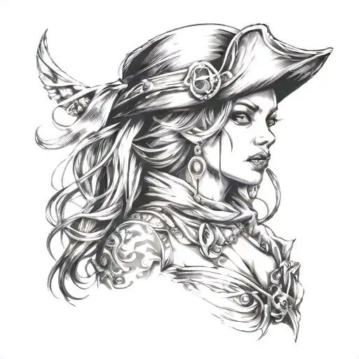 Female Topless Pirates