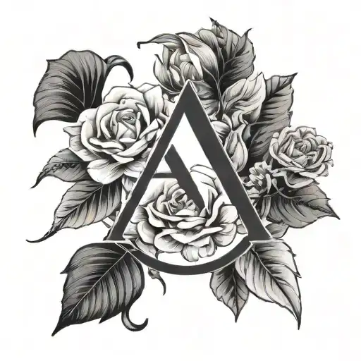 Dainty With Letter A Minimalist