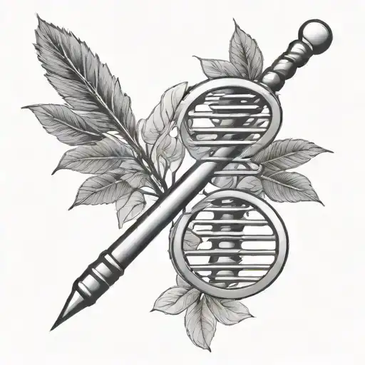 Dna With Drumsticks Crossed