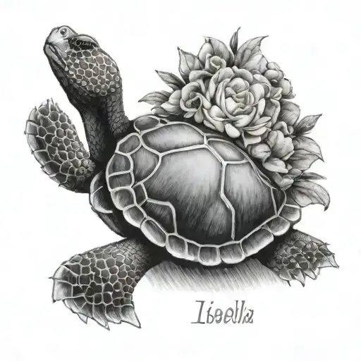 The Name Isabella With A Snaping Turtle