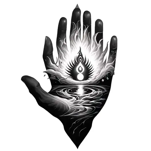 Tatto For Men For Her Hand Based On Spiritual Journey