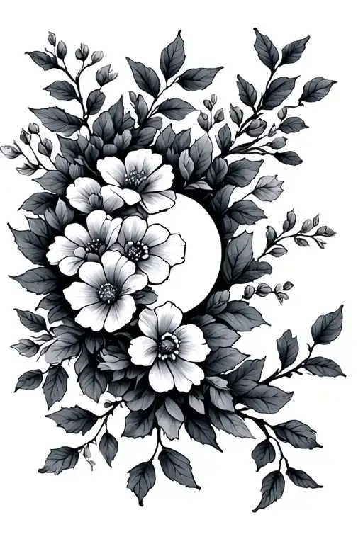 December And May Birth Flower Vine Growing Up To Shoulder