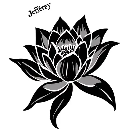 Name Jeffery Tribal Lotus Flower