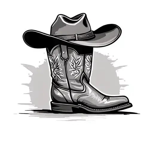 Cowboy Hat And Boot