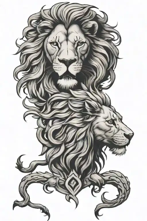 Lion And Recovery Symbol Made